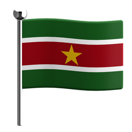 Surinam  3D Icon