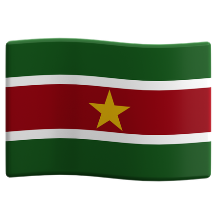 Surinam  3D Icon