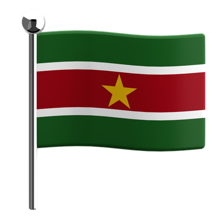 Suriname  3D Icon