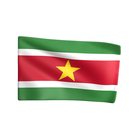 Suriname  3D Icon