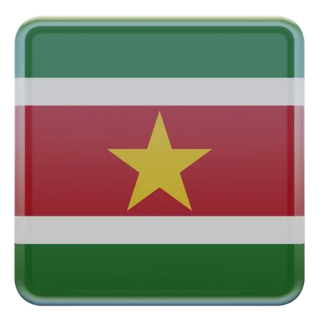 Quadratische Flagge von Surinam  3D Icon