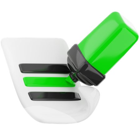 Surligneur  3D Icon