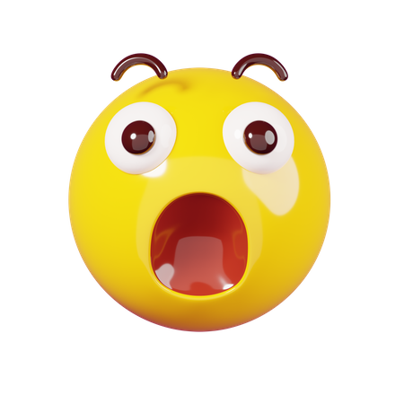 Emoji surpreso  3D Emoji