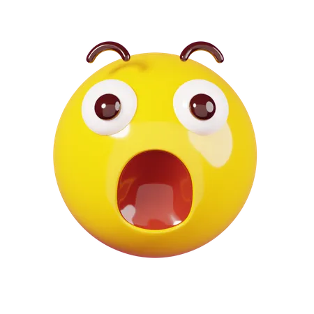 Emoji surpreso  3D Emoji