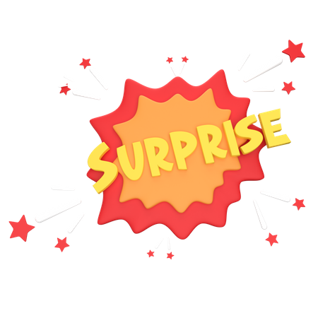 Surprise  3D Sticker