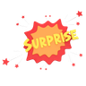 3d comic surprise logo