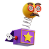 spring clown box 3d logo