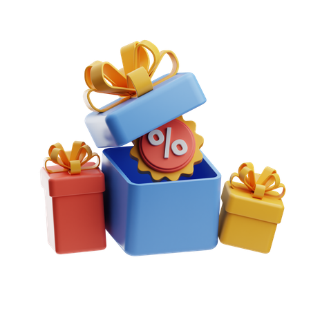 Surprise Discount  3D Icon