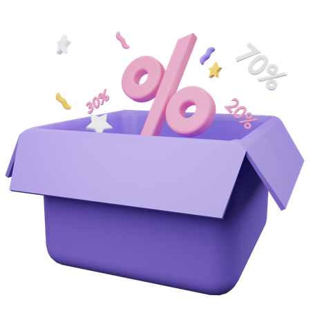 Surprise Discount  3D Icon