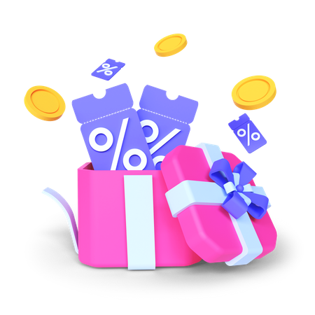 Surprise Discount  3D Icon