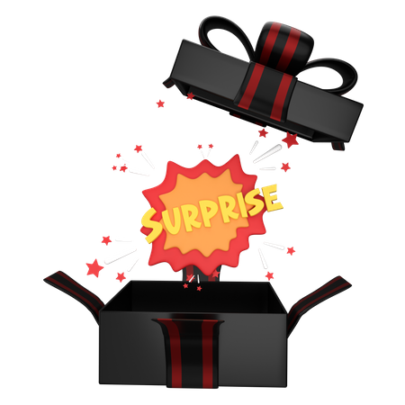 Surprise Gift 3D Illustration