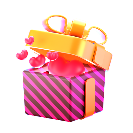 Surprise Love Box  3D Icon