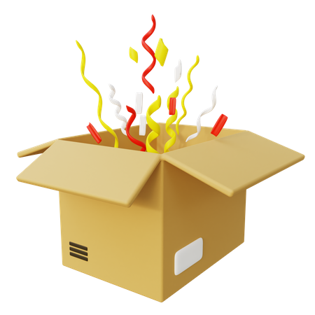 Surprise Package Box  3D Icon