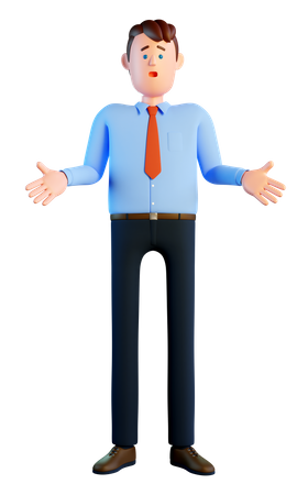 Surprised Businessman  3D Icon