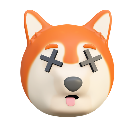 Surprised dog  3D Emoji