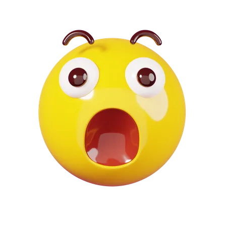 Surprised Emoji  3D Emoji