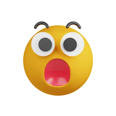 Surprised Emoji  3D Icon