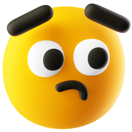 Surprised emoji  3D Icon