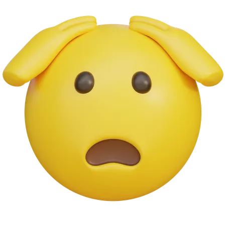 Surprised Emoji With Hand On Face  3D Icon
