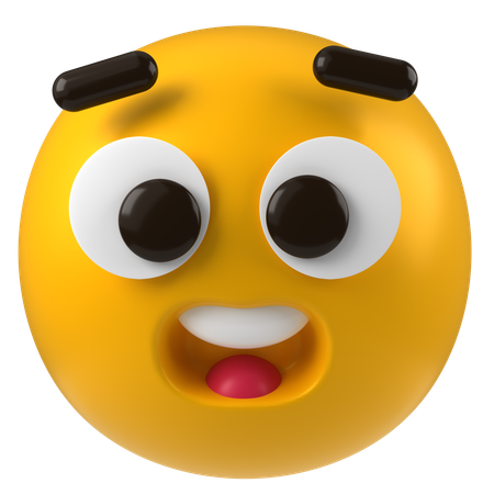 Surprised Face  3D Icon