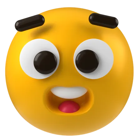 Surprised Face  3D Icon