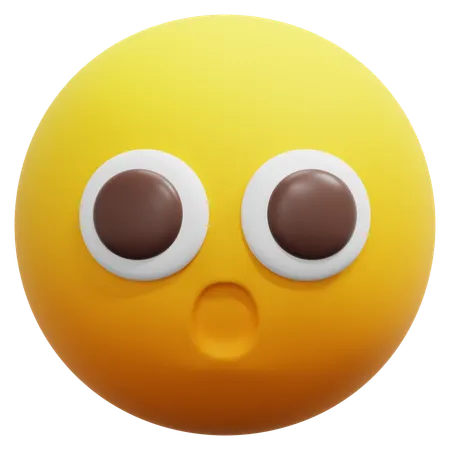 Surprised Face Emoji  3D Icon