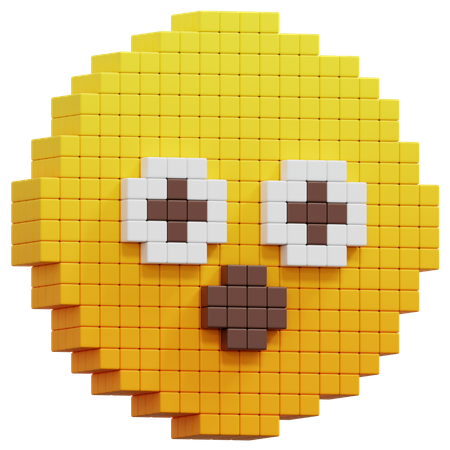 Surprised Face Emoji  3D Icon