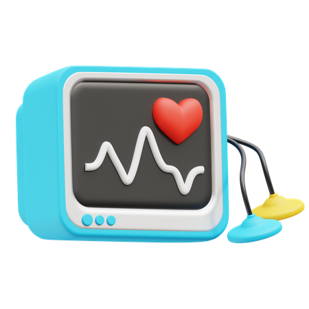 Surveillance cardiaque  3D Icon