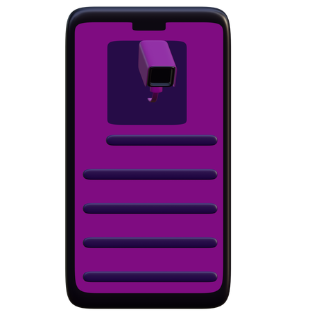 Surveillance de la sécurité des smartphones  3D Icon