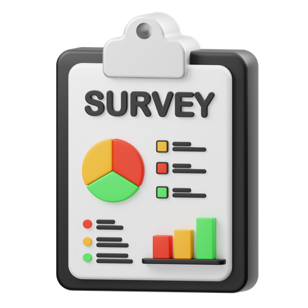 Survey  3D Icon