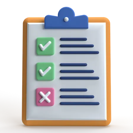 Survey  3D Icon