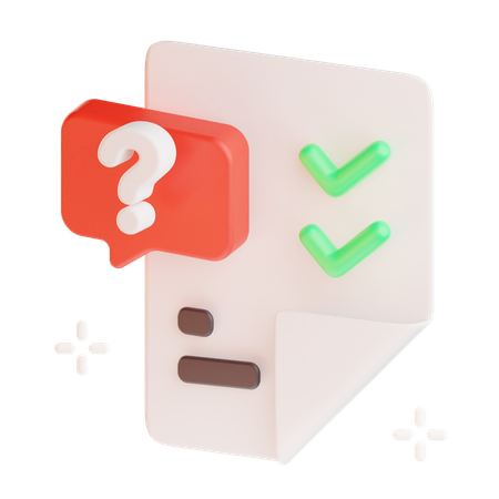 Survey  3D Icon