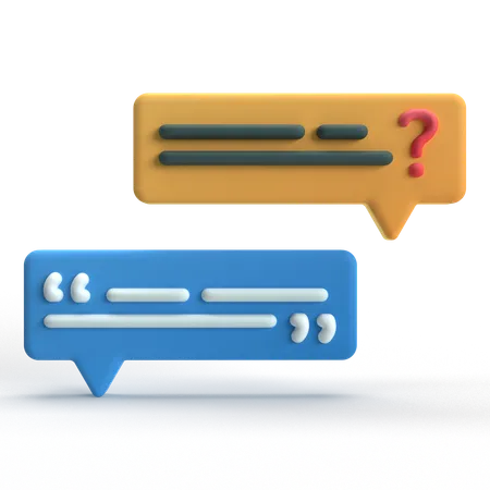 Survey Chat  3D Icon
