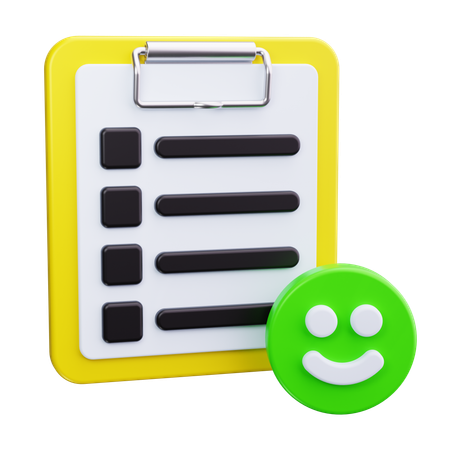 Survey clipboard  3D Icon