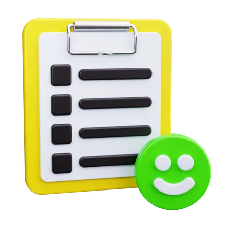 Survey clipboard  3D Icon