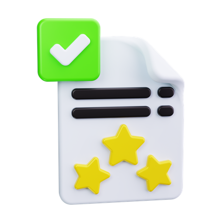 Survey form  3D Icon