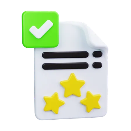 Survey form  3D Icon