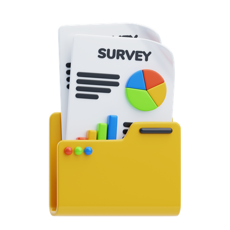 Survey Record  3D Icon