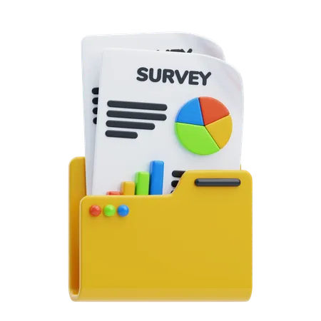 Survey Record  3D Icon