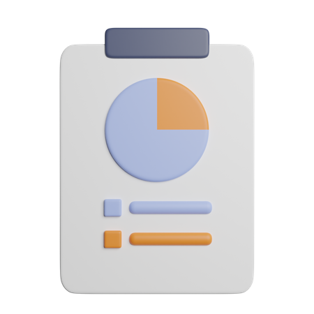 Survey Report  3D Icon