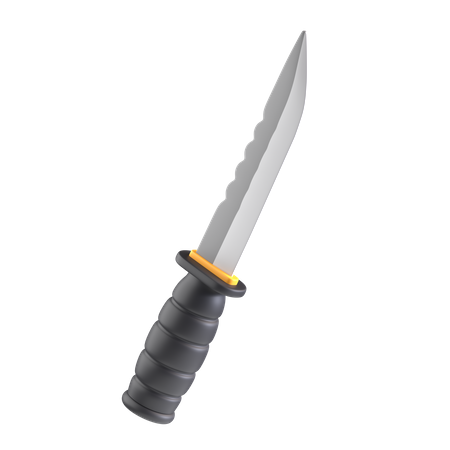 Survival Knife 3D Icon
