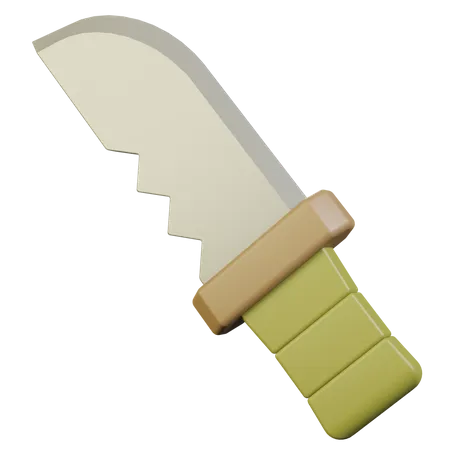 Survival Knife 3 D Icon 3D Icon