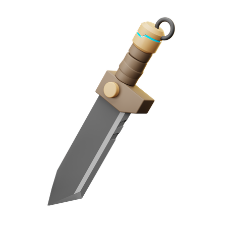 Survival Machete With Sheath  3D Icon