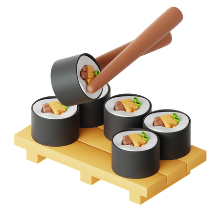 Sushi  3D Icon