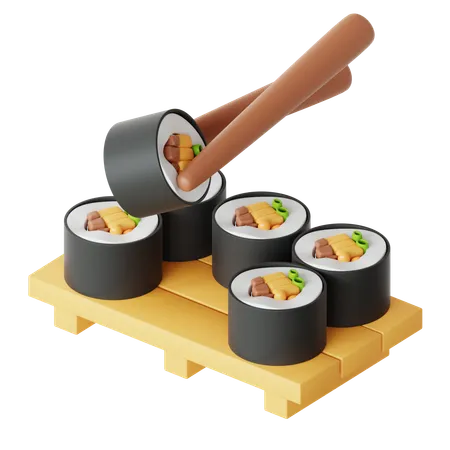 Sushi  3D Icon