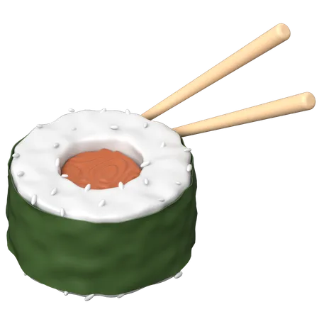 Sushi  3D Icon