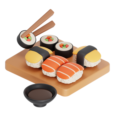 Sushi  3D Icon