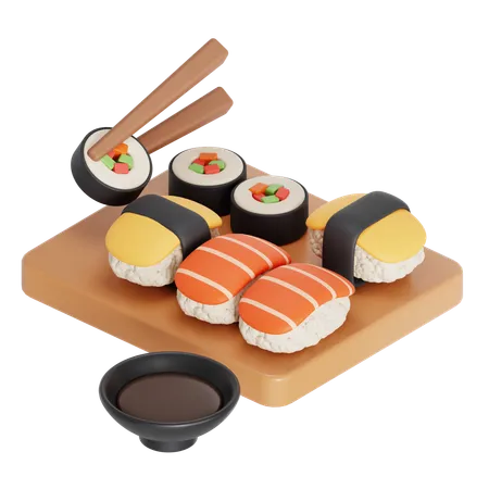 Sushi  3D Icon