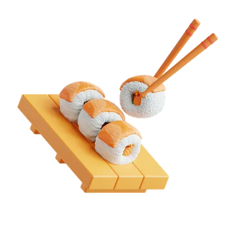 Sushi  3D Icon