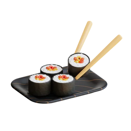 Sushi  3D Icon